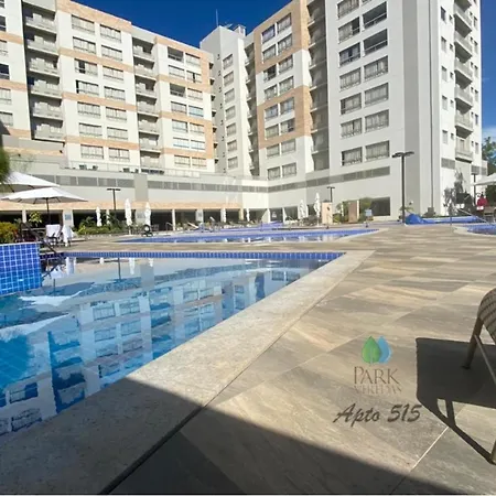 Flat Park Veredas Com Vista Piscina Frigobar E Fogao Rio Quente Exterior photo